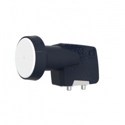 Tête LNB 2 sorties Megasat 70 dB avec filtre 4G/5G et 3D Ready 4K HDTV