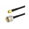 Cable coaxial 1, 2, 5 ou 10m SMA-Male UHF-Male (KSR195) Passion Radio UHF (PL) CABLE-COAXIAL-SMA-M-UHF-1M-305