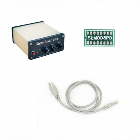 Pack Signalink-8PD pour ICOM,Ten-Tec prise DATA 8 broches mini-din