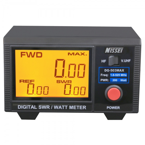 Nissei DG-503MAX Tos-mètre Watt-mètre BLU et DMR 1.6-60 MHz et 125-525MHz