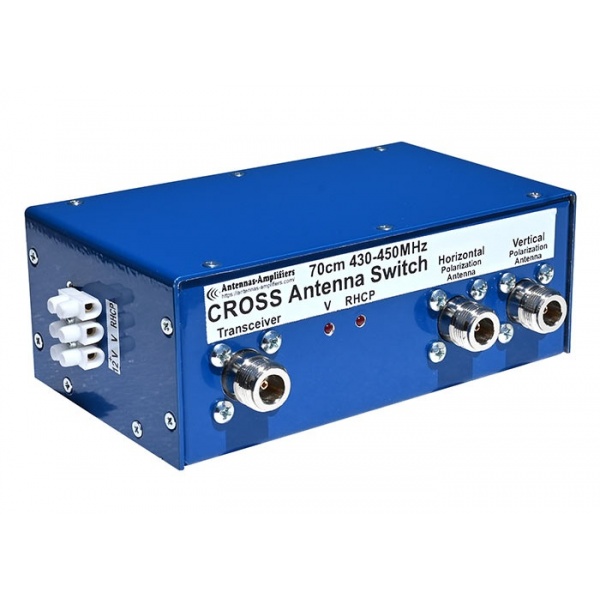 430-450 MHz CROSS Antenne 1200W Commutateur de polarisation H-V-RHCP (AA)