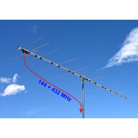 Antenne bi-bande 2m & 70 cm 9 & 21 éléments 2m70cm29DXAP (AA)