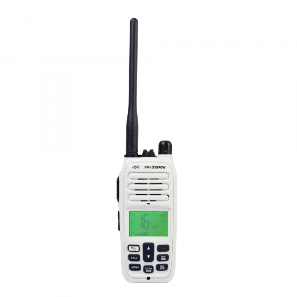 Radio marine portable PNI DS890W 88 canaux 10 canaux météo squelch réglable Roger Beep IP67