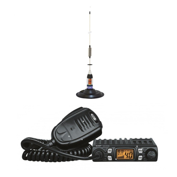 Pack CB voiture 27Mhz + Antenne magnétique CRT France Mobile VHF UHF PACK-CB-CRT-START-574