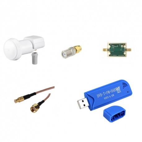 Pack RX SDR 10 Ghz Satellite Oscar-100 Passion Radio Satellite & QO-100 PACK-QO100-RX-829